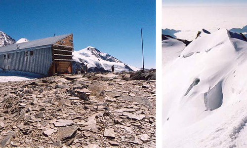 Bílé italské čtyřtisícovky Castor, Pollux a Breithorn Bílé italské čtyřtisícovky Castor, Pollux a Breithorn