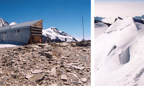 Bílé italské čtyřtisícovky Castor, Pollux a Breithorn