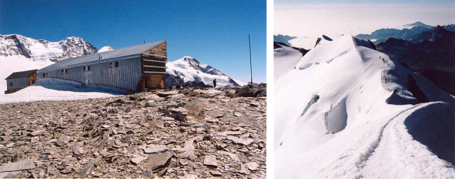 Bílé italské čtyřtisícovky Castor, Pollux a Breithorn