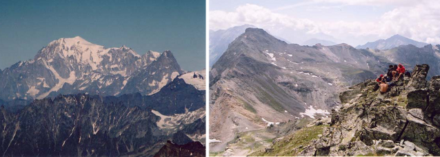 Bílé italské čtyřtisícovky Castor, Pollux a Breithorn