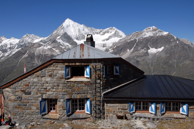 Výstup na chatu Domhütte