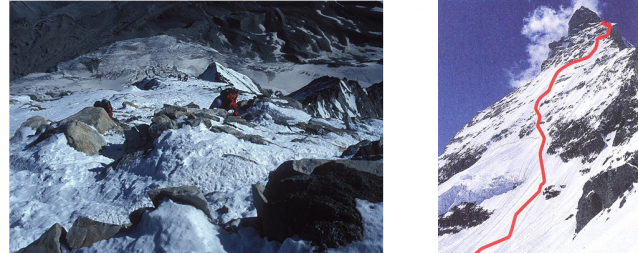 Matterhorn na lyžích - sjezd východní stěny