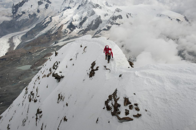 Matterhorn: hřeben Hörnli