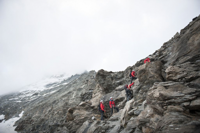 Matterhorn: hřeben Hörnli