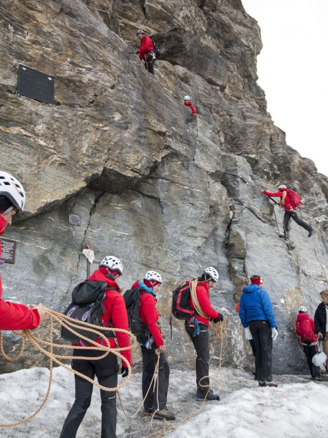 Matterhorn: hřeben Hörnli