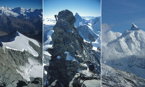Dlouhá cesta na Zinalrothorn Dlouhá cesta na Zinalrothorn