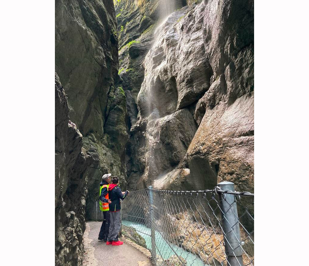 Partnachklamm, soutěska v Ga-Pa.