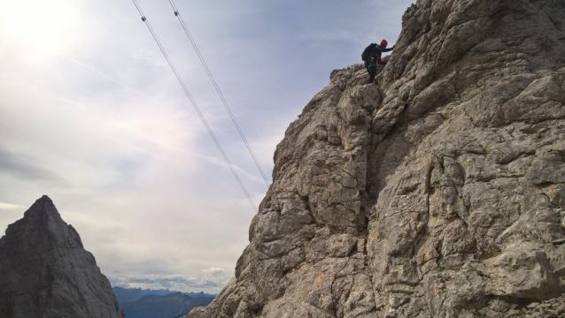 Wetterstoanerweg na Kaiserkopf ve Wettersteinu