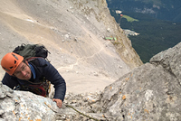 Wetterstoanerweg na Kaiserkopf ve Wettersteinu Wetterstoanerweg na Kaiserkopf ve Wettersteinu