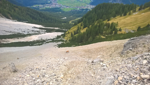 Wetterstoanerweg na Kaiserkopf ve Wettersteinu