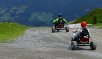 Horské hřiště Spieljoch v alpském údolí Zillertal