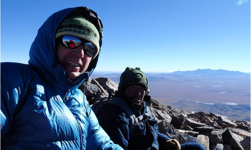 Cerro Uturuncu (6007 m): dlouhá jízda a pak sprintem na vrchol