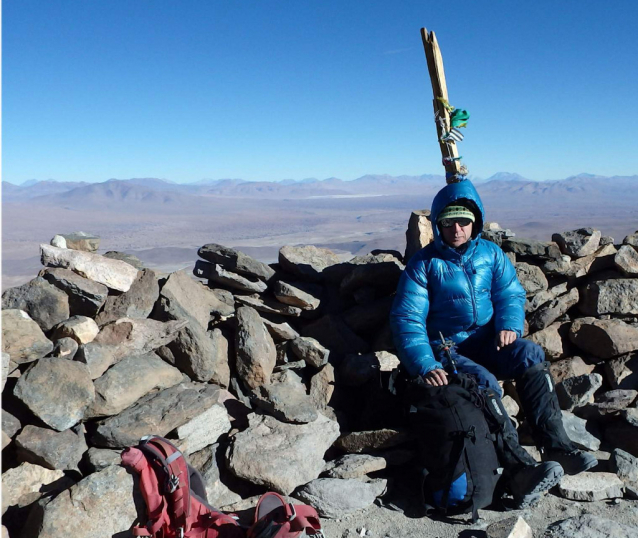 Cerro Uturuncu (6007 m): dlouhá jízda a pak sprintem na vrchol