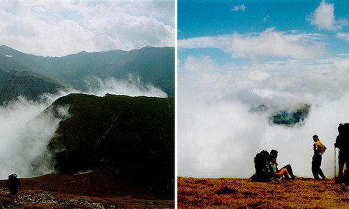 Hřebenem Fagarášských hor Hřebenem Fagarášských hor