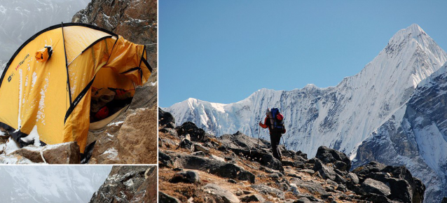 Ama Dablam po jihozápadním hřebenu