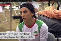 Íránská lezkyně Rekábí lezla bez hidžábu a pak zmizela