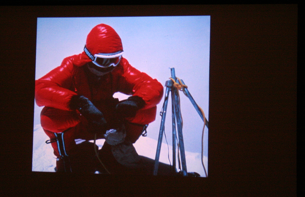 Peter Habeler na Mount Everest.