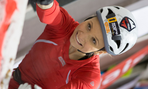 Lucie Hrozová: climber woman