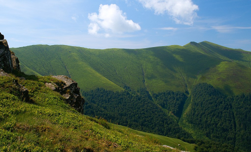 Polonina Boržava na Zakarpatské Ukrajině