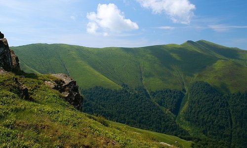 Polonina Boržava na Zakarpatské Ukrajině