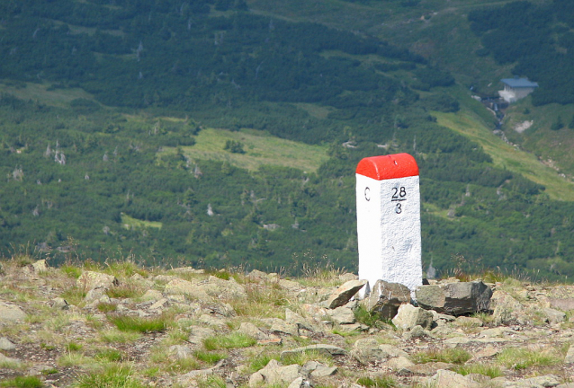 Sněžka (1603 m), nejvyšší česká hora