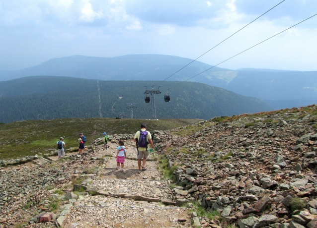 Sněžka (1603 m), nejvyšší česká hora