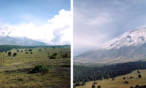 Popocatepetl kouřící hora Popocatepetl kouřící hora