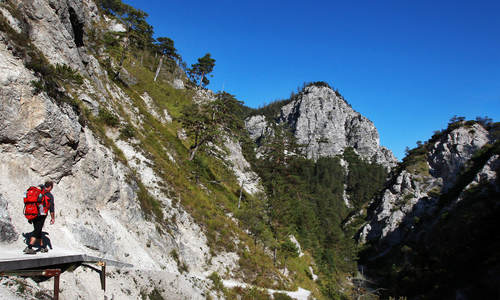 Turistika pod horou Ötscher a historická železnice Mariazellerbahn