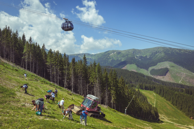 Sky picnic - svačina v lanovce na Chopok