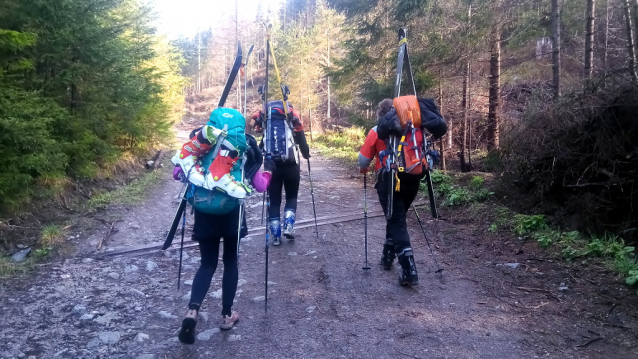 Baranie a Priečné sedlo, jarní skialpinistická klasika v Tatrách