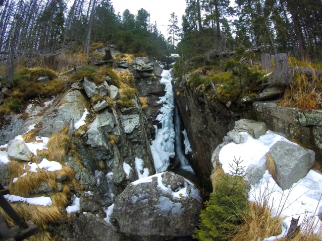 Vodopády Studeného potoka ve Vysokých Tatrách