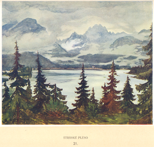 Painter Otakar Štáfl: High Tatras (Vysoké Tatry)