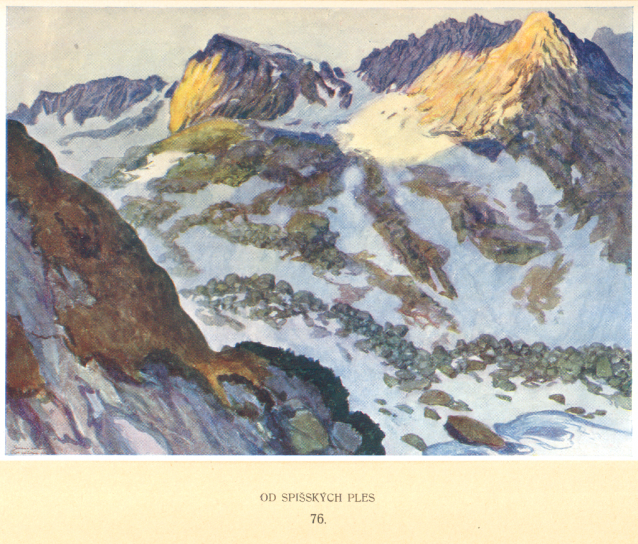 Painter Otakar Štáfl: High Tatras (Vysoké Tatry)