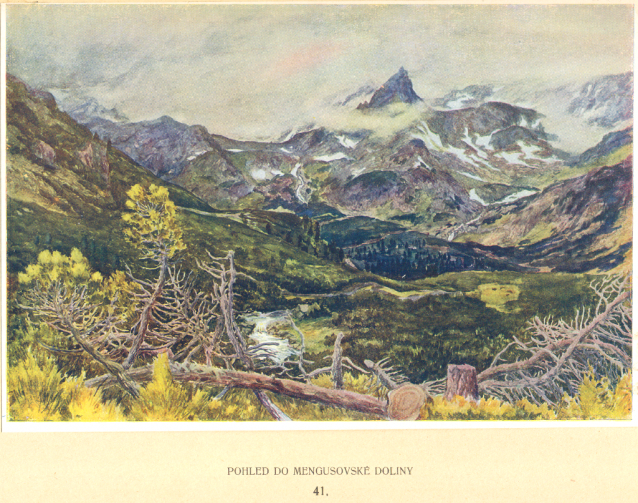 Painter Otakar Štáfl: High Tatras (Vysoké Tatry)