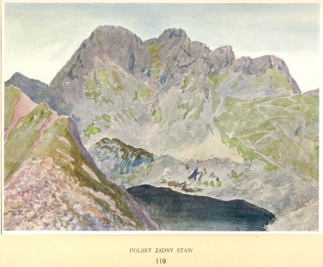 Painter Otakar Štáfl: High Tatras (Vysoké Tatry)