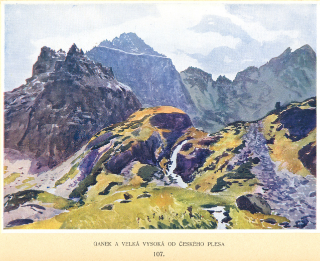 Painter Otakar Štáfl: High Tatras (Vysoké Tatry)