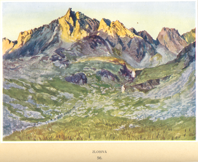 Painter Otakar Štáfl: High Tatras (Vysoké Tatry)