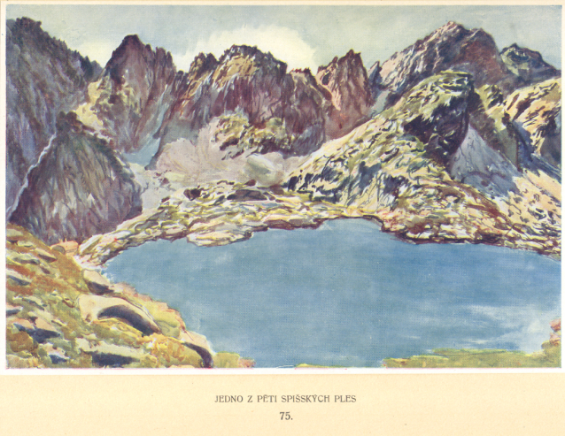 Painter Otakar Štáfl: High Tatras (Vysoké Tatry)