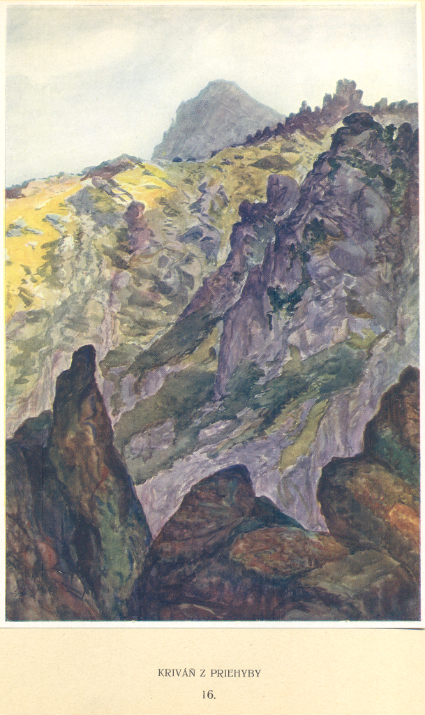 Painter Otakar Štáfl: High Tatras (Vysoké Tatry)