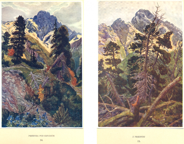 Painter Otakar Štáfl: High Tatras (Vysoké Tatry)