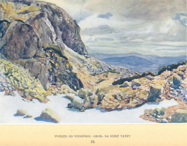 Painter Otakar Štáfl: High Tatras (Vysoké Tatry)