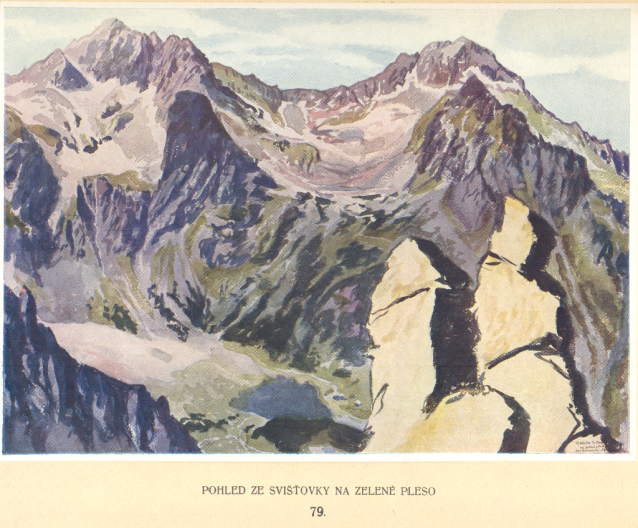 Painter Otakar Štáfl: High Tatras (Vysoké Tatry)