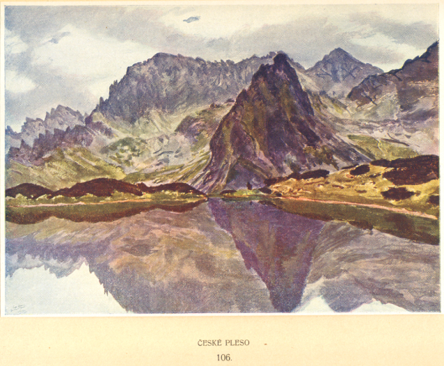 Painter Otakar Štáfl: High Tatras (Vysoké Tatry)