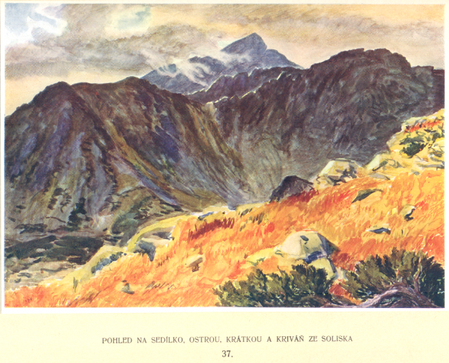 Painter Otakar Štáfl: High Tatras (Vysoké Tatry)