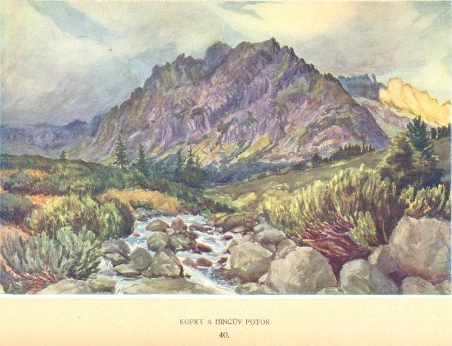 Painter Otakar Štáfl: High Tatras (Vysoké Tatry)