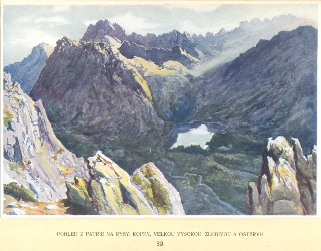 Painter Otakar Štáfl: High Tatras (Vysoké Tatry)