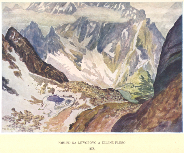 Painter Otakar Štáfl: High Tatras (Vysoké Tatry)