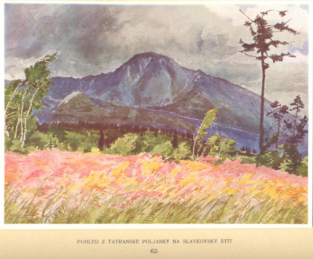 Painter Otakar Štáfl: High Tatras (Vysoké Tatry)