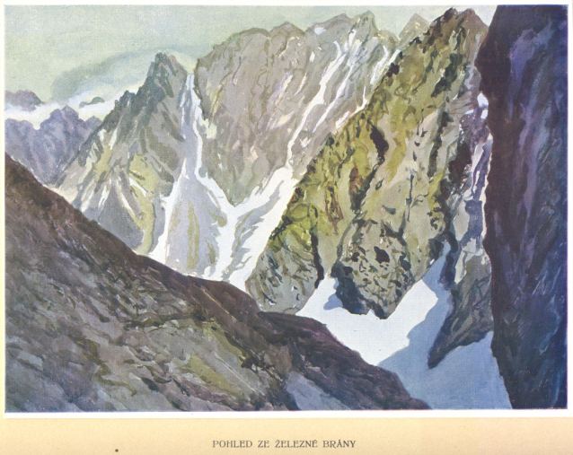 Painter Otakar Štáfl: High Tatras (Vysoké Tatry)