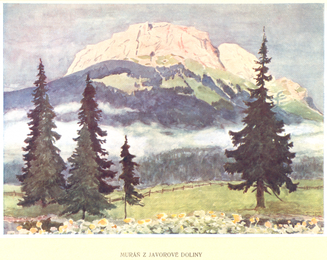 Painter Otakar Štáfl: High Tatras (Vysoké Tatry)